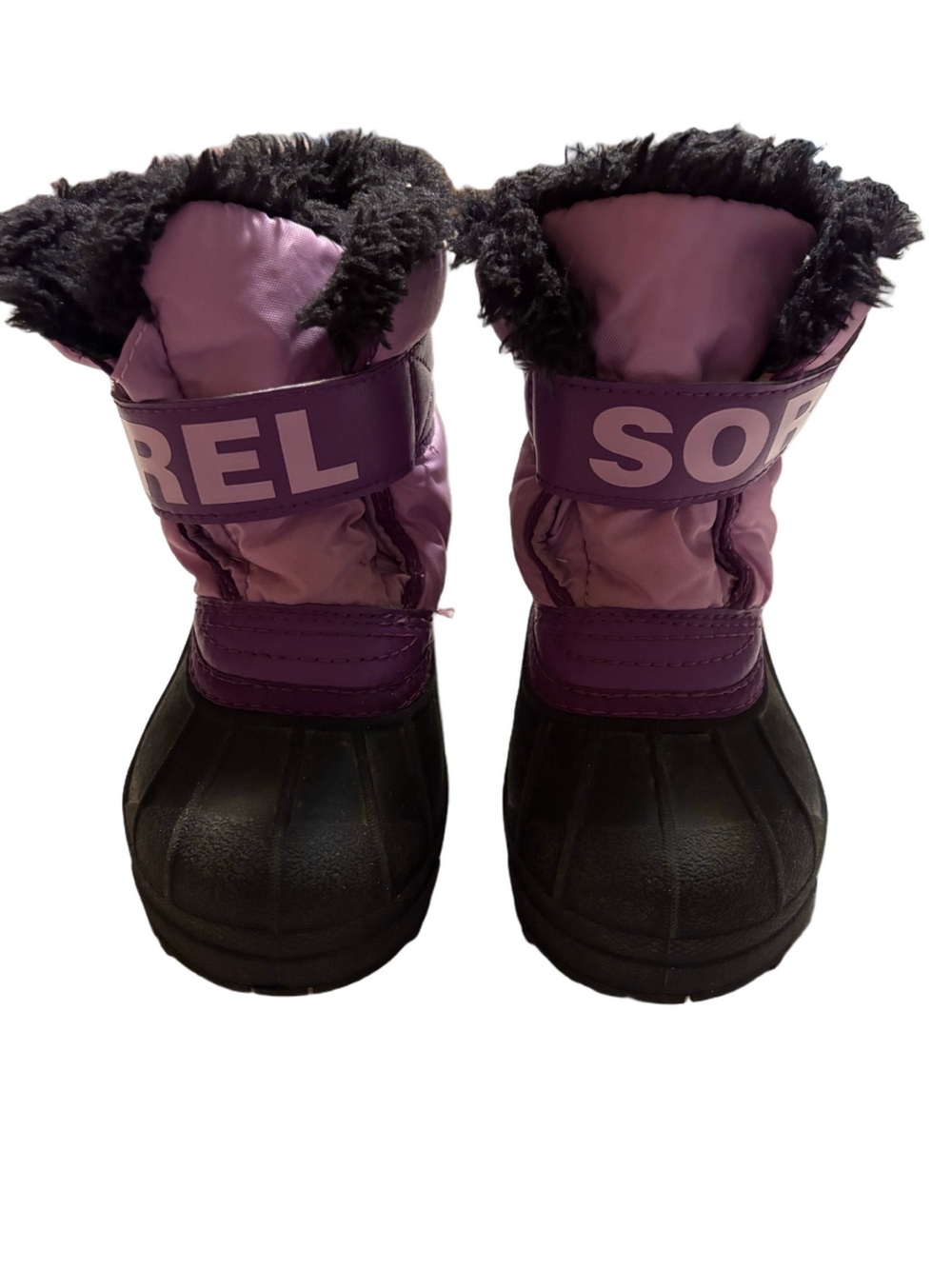 Toddler Purple and Black Sorel Boots Size 9